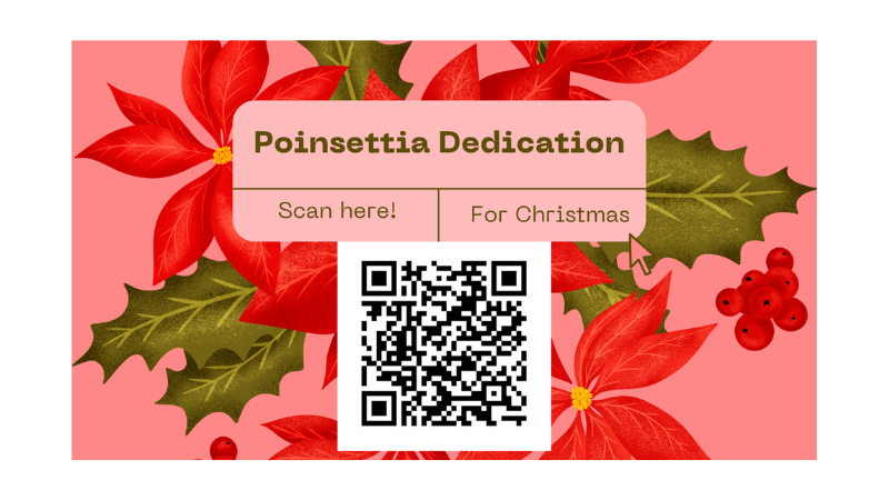 Christmas Poinsettia Dedication