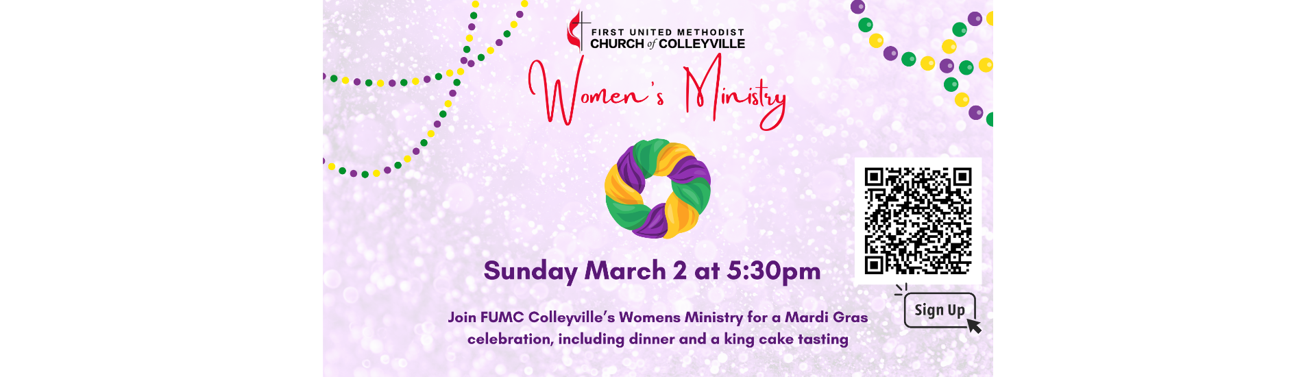 Women’s Ministry Mardi Gras Party